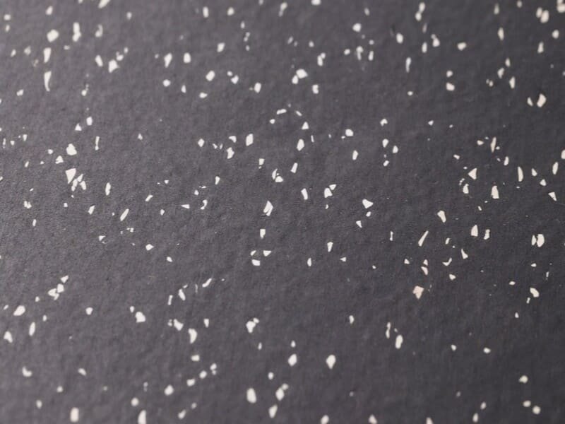 Illustration of static electricity buildup on rubber gym tiles